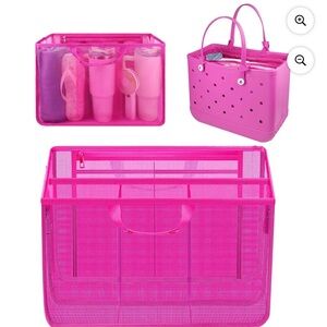 BRAND NEW Pink Mesh Tote Insert for Bogg Bag